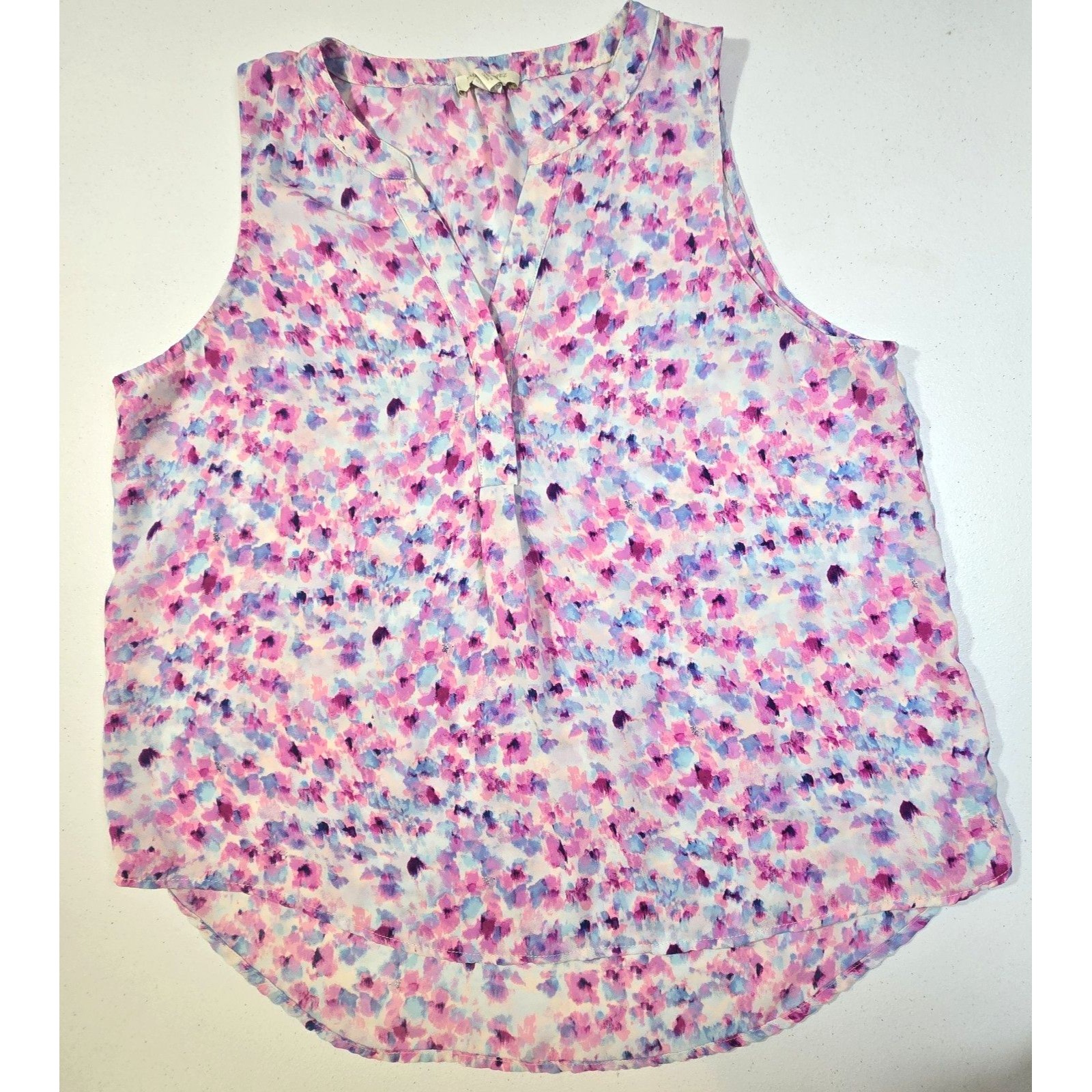 Saint Tropez West Sleeveless Top Womens Size X -Large Pink/Purple Lightweight